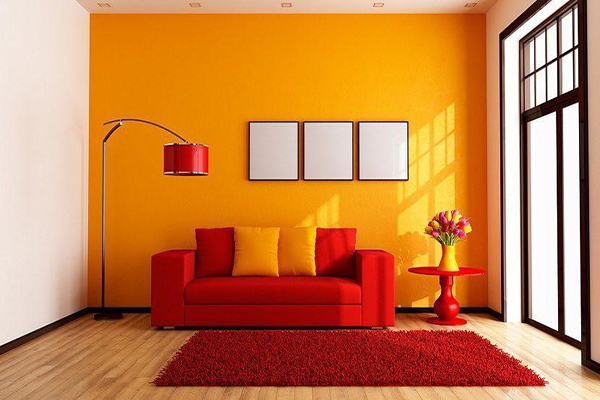 Màu sơn phòng khách dành cho người mệnh hỏa